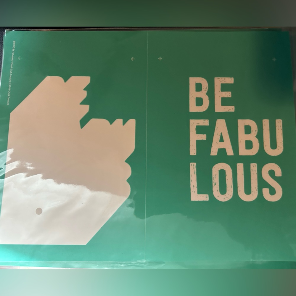 Chalk Couture reusable Transfer NIP - Be Fabulous.